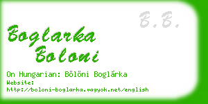 boglarka boloni business card