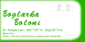 boglarka boloni business card